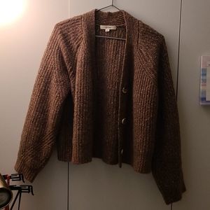Brown Knit Cardigan